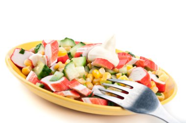 Taze sebze salatası.
