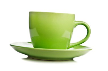 Green tea cup clipart