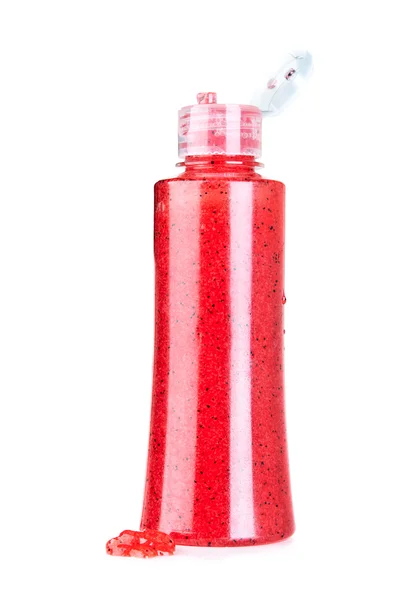 Kırmızı scrub krem — Stok fotoğraf