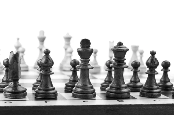 Elszigetelt sakkfigurák — Stock Fotó