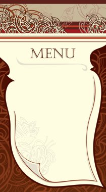 Design of the restaurant menu. vector Image clipart