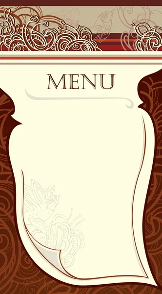 Diseño del menú del restaurante. vector Imagen — Archivo Imágenes Vectoriales