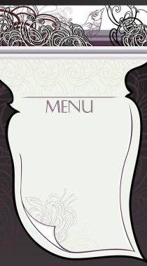 Making the page restaurant menu clipart