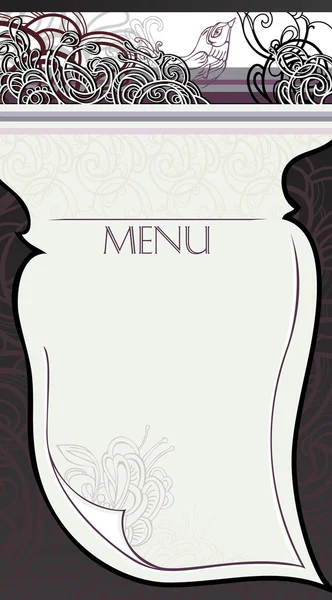 Rendere il menu del ristorante pagina — Vettoriale Stock
