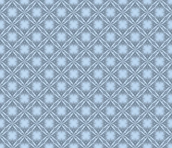 Patrón sin costuras en tonos grises y azules. vector — Vector de stock