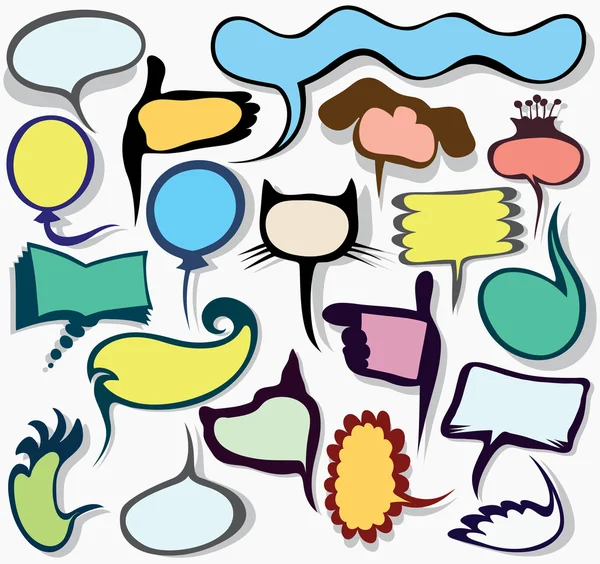 stock vector Vector bubbles for the text. speak