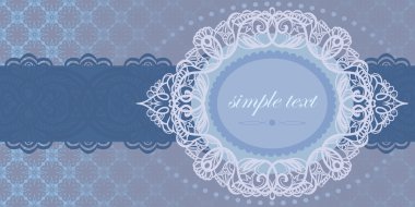 Invitation to tender-blue color clipart