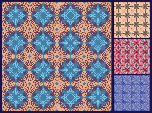Arabiska versioner av sömlösa mönster — Stock vektor