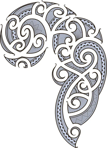 Maori tattoo design — Stock Vector
