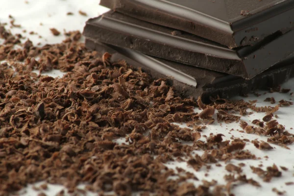 磨碎的巧克力 — 图库照片