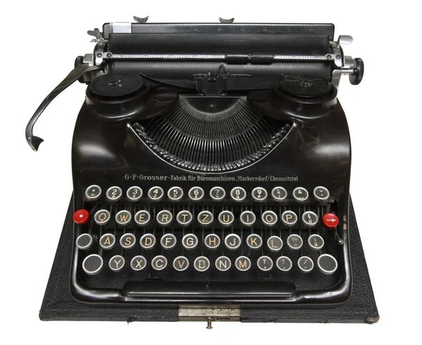 Antieke draagbare schrijfmachine — Stockfoto