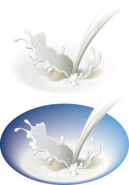 Milky splash clipart