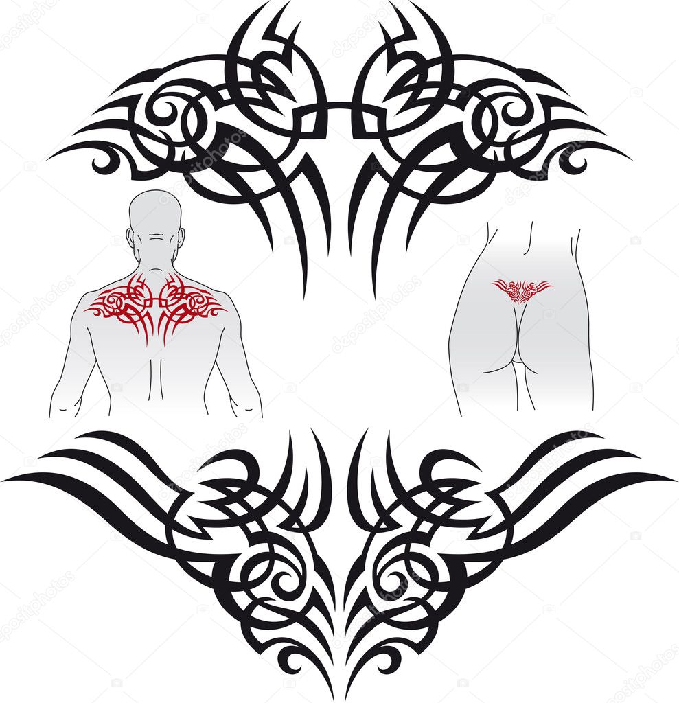 Tribal tattoo design Stock Vector Image by ©artefy #8973008