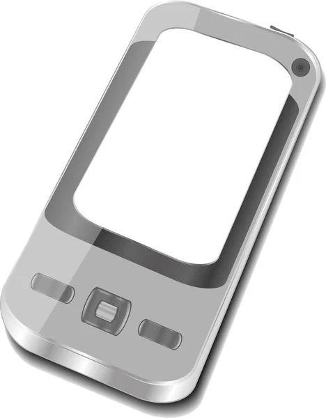 Smartphone på vit bakgrund. — Stock vektor