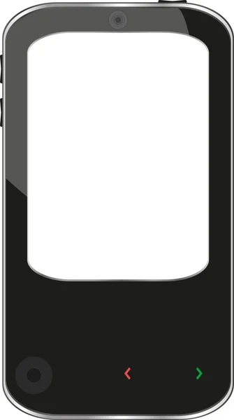 Smartphone vectorial aislado en blanco — Vector de stock
