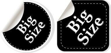 Big size clothing stickers set clipart