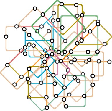 arka plan bir metro haritası