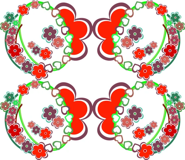Ρομαντικό λουλούδι φόντο άνευ ραφής ρετρό floral μοτίβο — Διανυσματικό Αρχείο