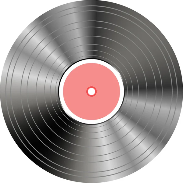 Vinyl record geïsoleerd op wit — Stockvector