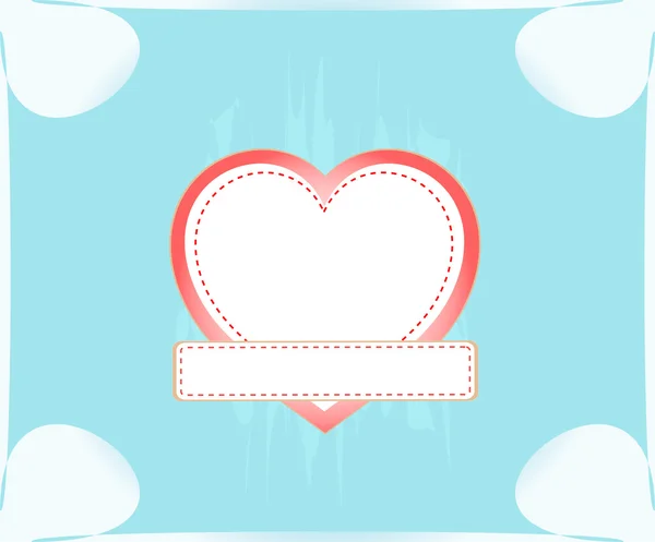 Vector valentijn liefde hart romantisch verjaardag achtergrond — Stockvector