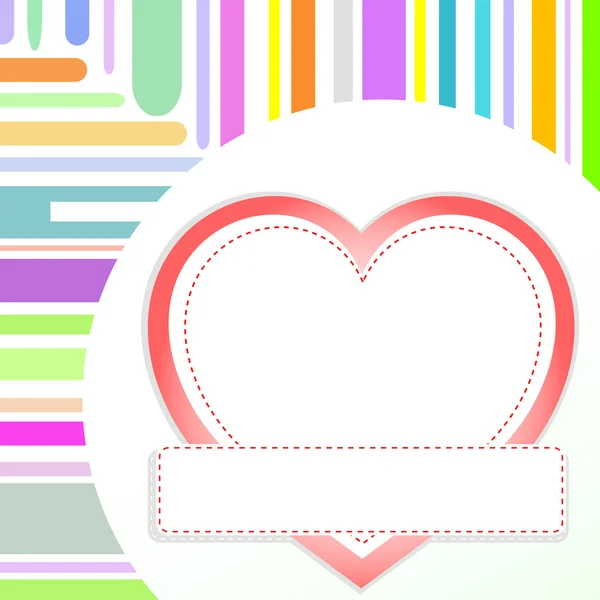 Vector valentine love heart romantic birthday background — Stock Vector