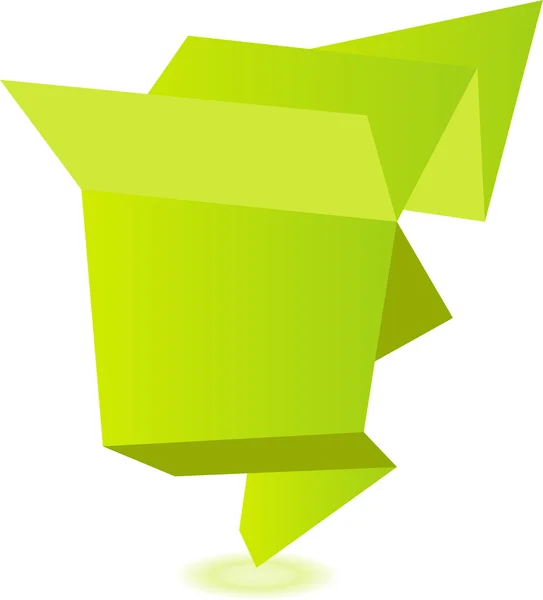 Abstrait vecteur origami parole bulle fond — Image vectorielle