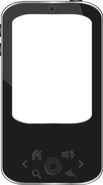 Vector smart phone isolated on white — Stock Vector