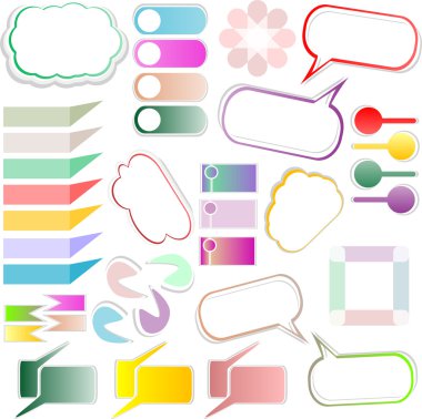 Design elements text box design clipart