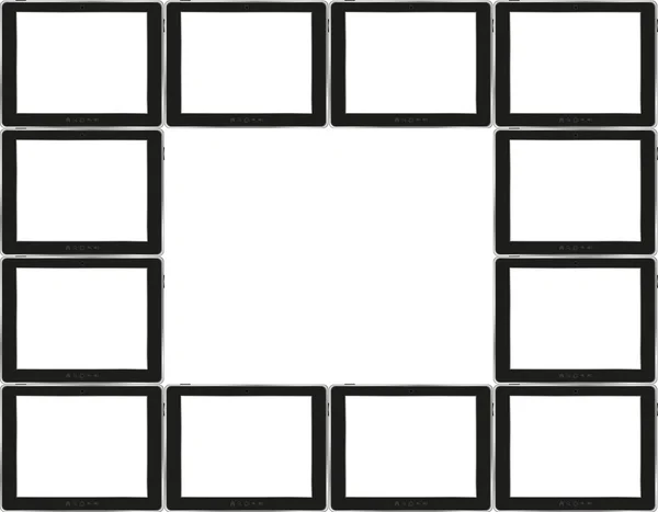 タブレット pc ipade - 一般的なタブレット pc のような白い背景の上 — ストックベクタ