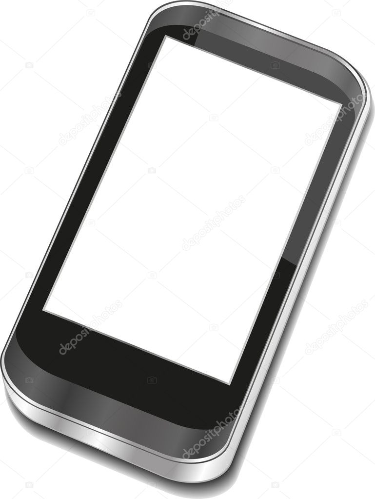 Abstract touchscreen smartphone - Iphon smartphone 3d