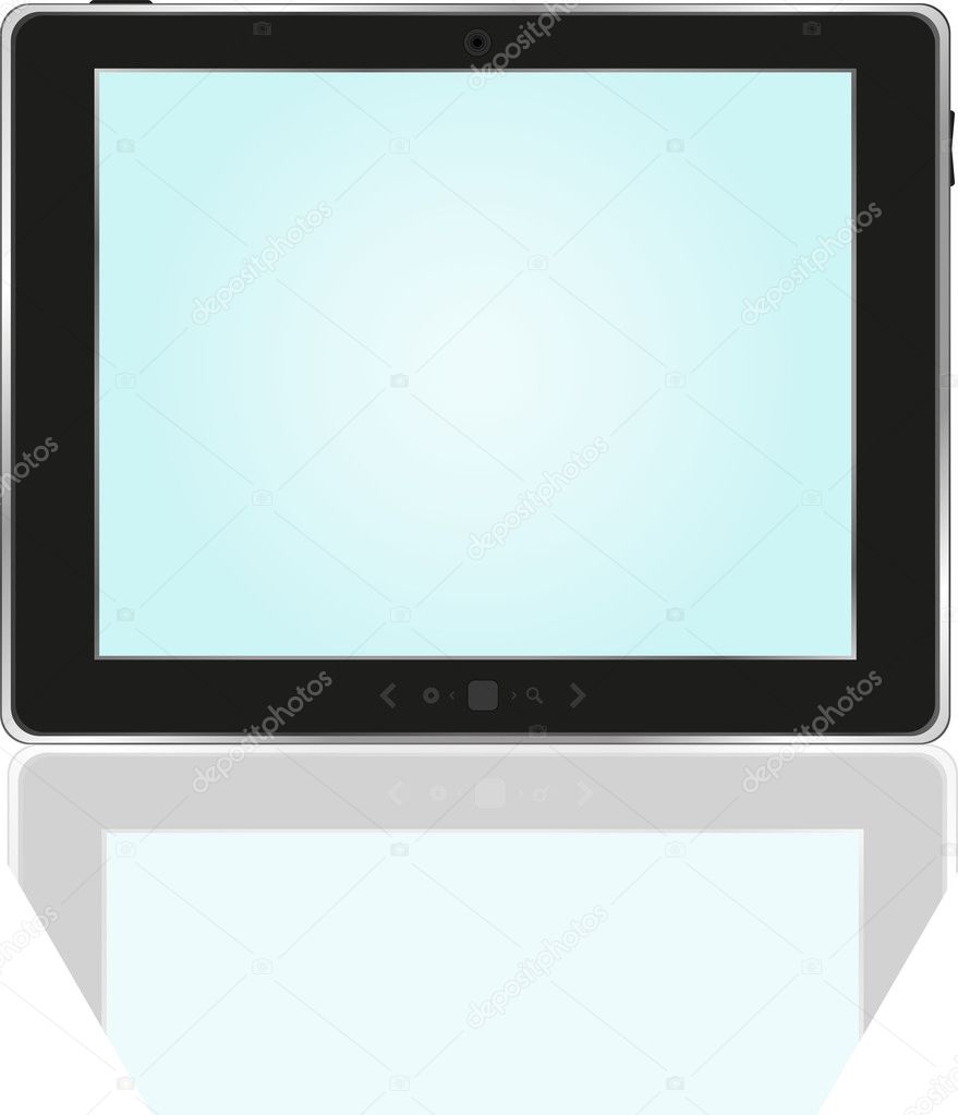 Tablet PC With bright blue screen