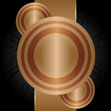 resimde altın vintage ambalaj tasarımı için