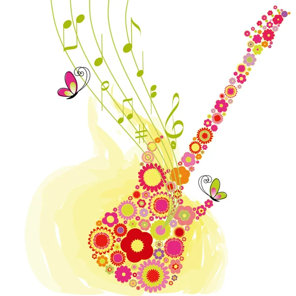 images of guitars clipart flower