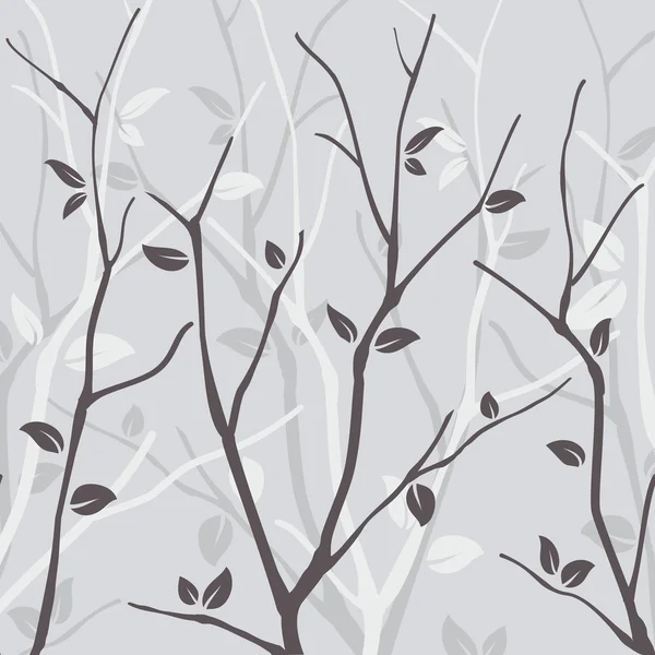 Motif abstrait sans couture avec des feuilles — Image vectorielle
