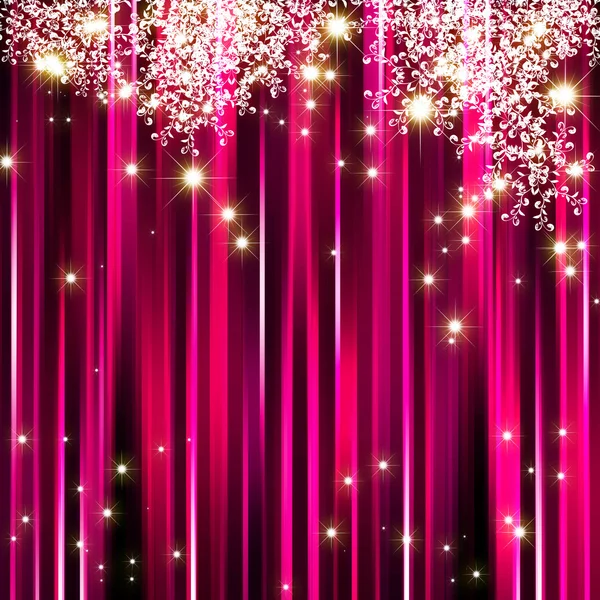 Sparkling star on pink magenta background — Stock Photo, Image