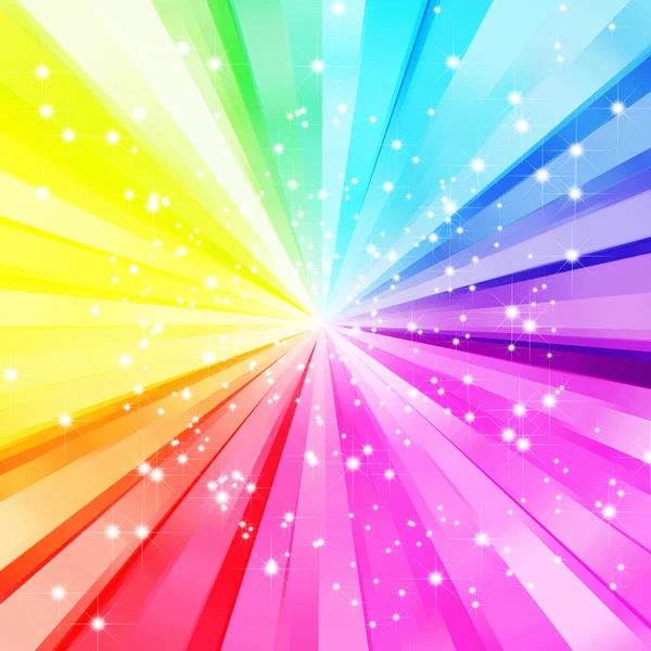 Abstract sparkling star colorful burst background — Stock Photo, Image