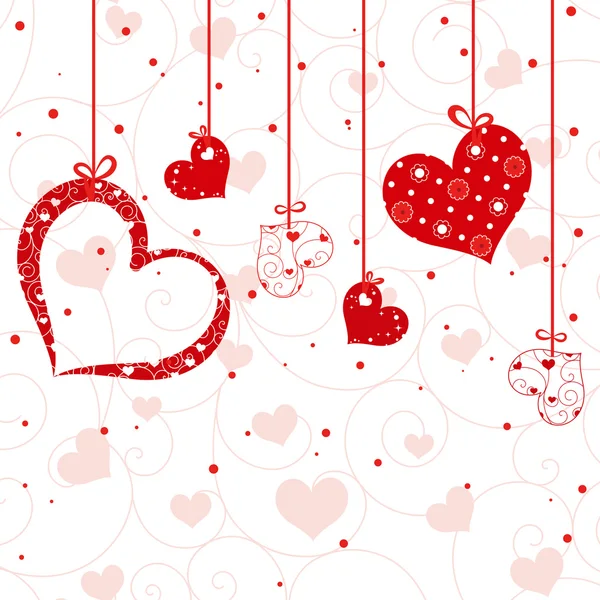 Tarjeta de felicitación de San Valentín — Vector de stock