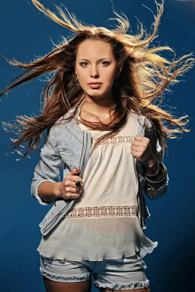 Wind in the hair — Stock Photo, Image