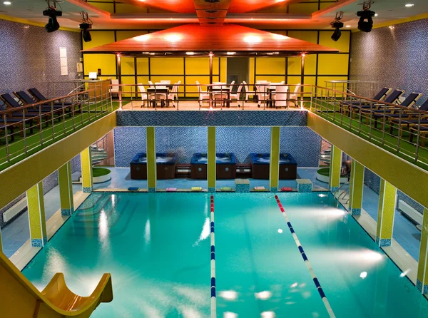 Pool with slide — Stock Photo, Image