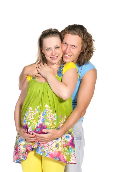 Casal de moda esperando um bebê 3 — Fotografia de Stock