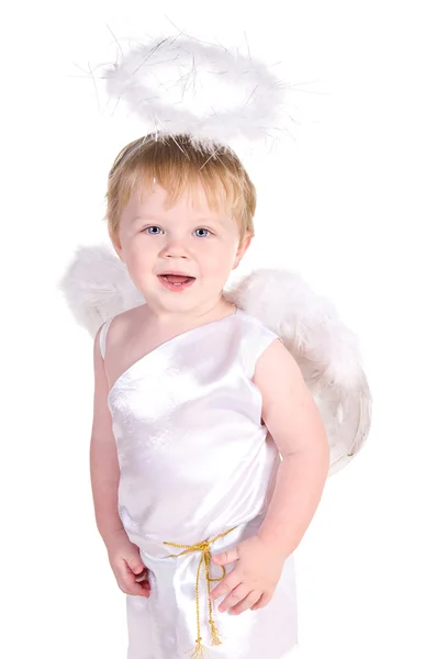 Του Αγίου Βαλεντίνου ημέρα αγόρι Άγγελος με φτερά — Φωτογραφία Αρχείου