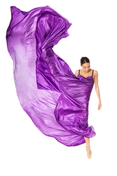 Dançarina de balé no vestido voador — Fotografia de Stock