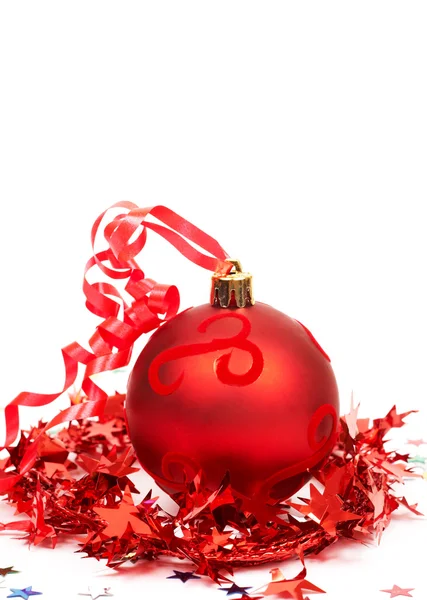 Red Christmas bauble Stock Picture