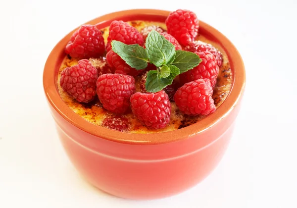 French creme brulee dessert Royalty Free Stock Photos