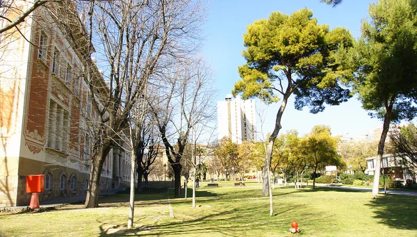 Gardens of The Maternitat of Barcelona — Stock Photo, Image
