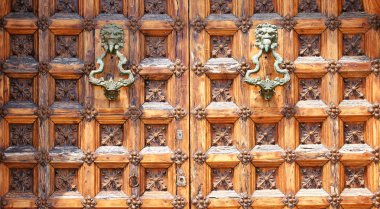 Door of the Palau del Mar clipart