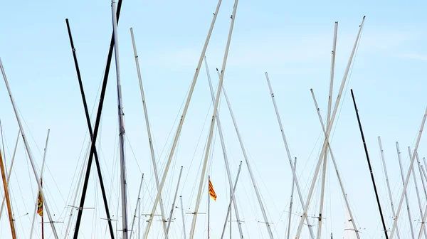 stock image Masts of sailboats