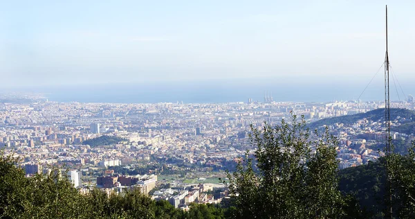 Panoramique de la ville de Barcelone — Photo