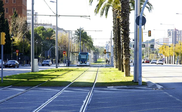Trasy tramwaju — Zdjęcie stockowe