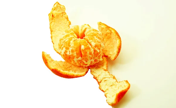 Tangerine pada kulitnya . — Stok Foto